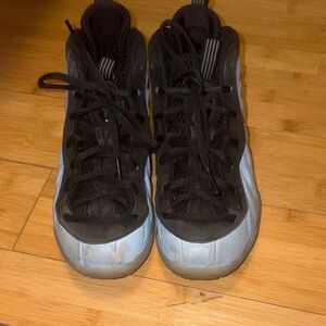 Nike Kids Sneakers Black and Light Blue-NIKE LITTLE POSITE ONE GS PSYCHIC BLUE